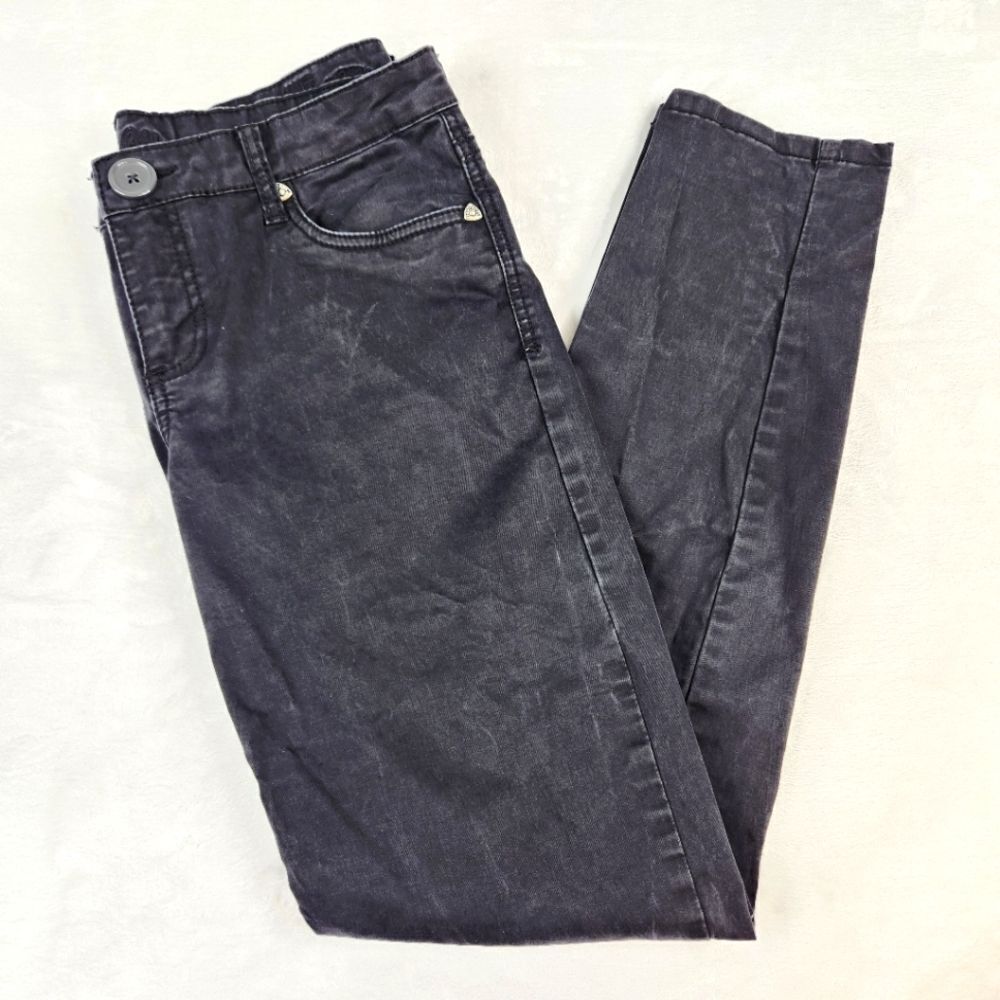 Kut From The Kloth KFTK Black Olivia Lowrise Skinny Jeans Sz 8